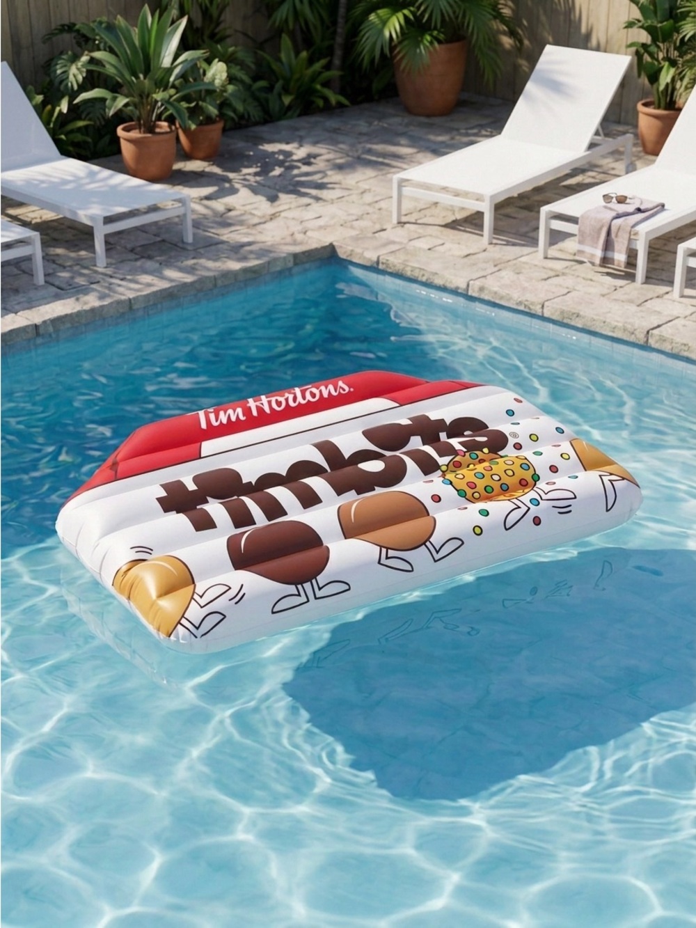 BNIB Tim Hortons Timbits Pool Floaty/Inflatable Float/Pool Toy/Pool Lounger 5Ft